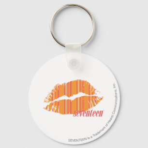 Thin Stripes Orange Keychain
