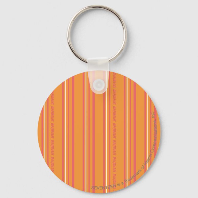 Thin Stripes Orange Keychain (Front)