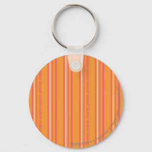 Thin Stripes Orange Keychain