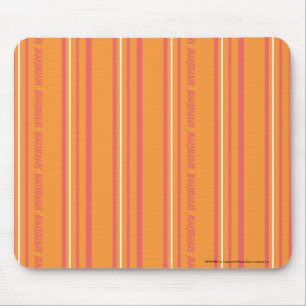 Thin Stripes Orange Mouse Pad