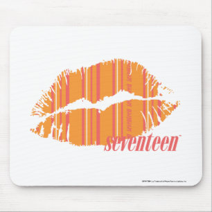 Thin Stripes Orange Mouse Pad