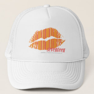 Thin Stripes Orange Trucker Hat