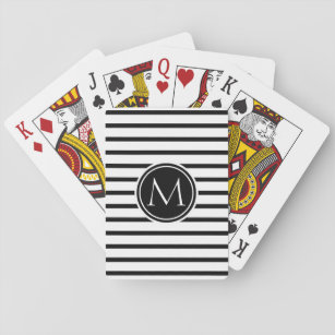 Thin Stripes Pattern Playing Cards