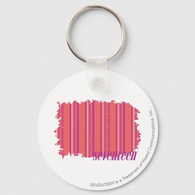 Thin Stripes Pink 2 Keychain (Front)