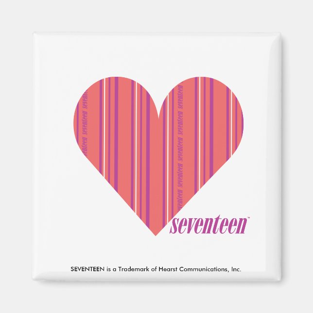 Thin Stripes Pink 3 Magnet (Front)