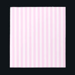 Thin Stripes - Pink and Light Pink Notepad<br><div class="desc">Stripes are real classics! They are one of the eternal patterns you can use for any kind of product. These pink and light pink stripes are just one of the many options available in my collection of stripes in various colour combinations and stripe patterns. If you want to get a...</div>