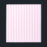 Thin Stripes - Pink and Light Pink Notepad<br><div class="desc">Stripes are real classics! They are one of the eternal patterns you can use for any kind of product. These pink and light pink stripes are just one of the many options available in my collection of stripes in various colour combinations and stripe patterns. If you want to get a...</div>