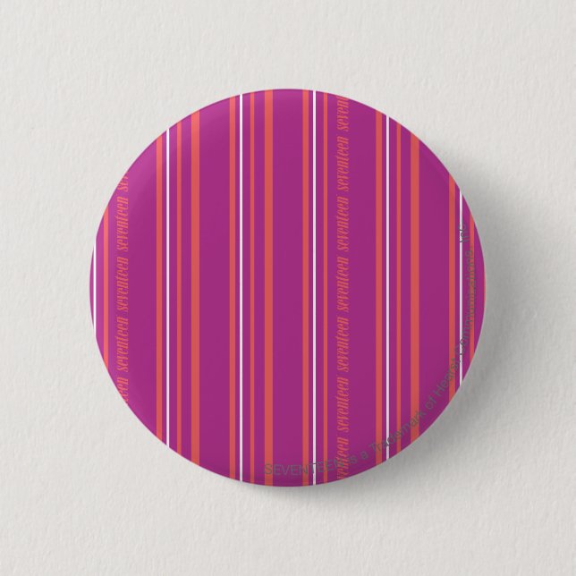 Thin Stripes Purple 2 Inch Round Button (Front)