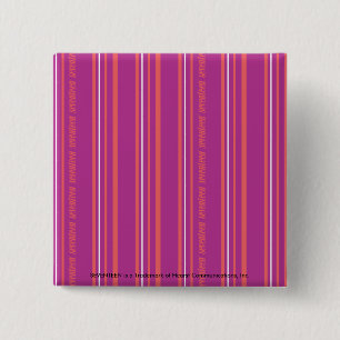 Thin Stripes Purple 2 Inch Square Button