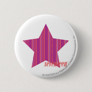 Thin Stripes Purple 3 2 Inch Round Button