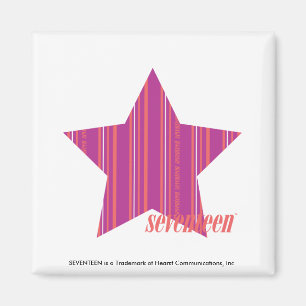 Thin Stripes Purple 3 Magnet