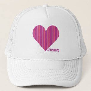 Thin Stripes Purple 4 Trucker Hat
