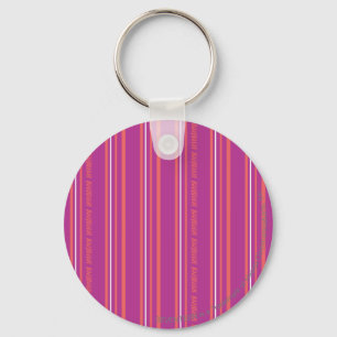 Thin Stripes Purple Keychain