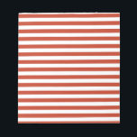 Thin Stripes - White and Dark Pastel Red Notepad<br><div class="desc">Stripes are real classics! They are one of the eternal patterns you can use for any kind of product. These dark pastel red and white stripes are just one of the many options available in my collection of stripes in various colour combinations and stripe patterns. If you want to get...</div>