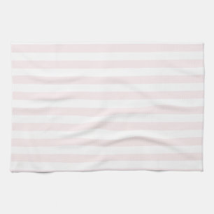 Thin Stripes - White and Pale Pink Kitchen Towel