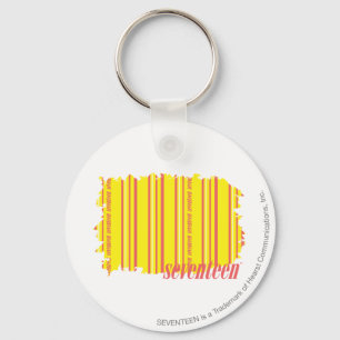Thin Stripes Yellow 2 Keychain