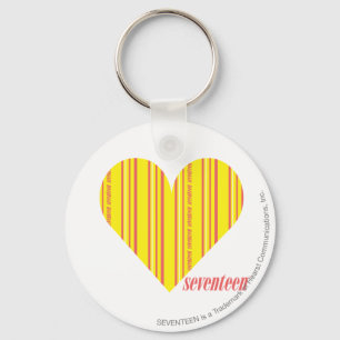 Thin Stripes Yellow 3 Keychain
