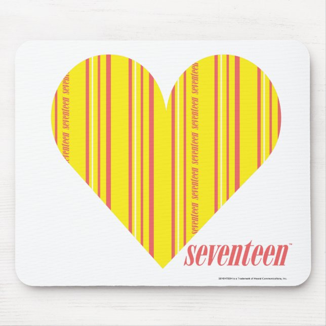 Thin Stripes Yellow 3 Mouse Pad (Front)