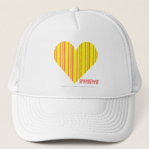 Thin Stripes Yellow 3 Trucker Hat