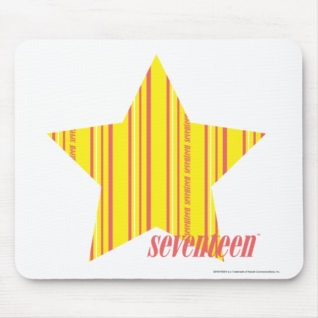 Thin Stripes Yellow 4 Mouse Pad (Front)