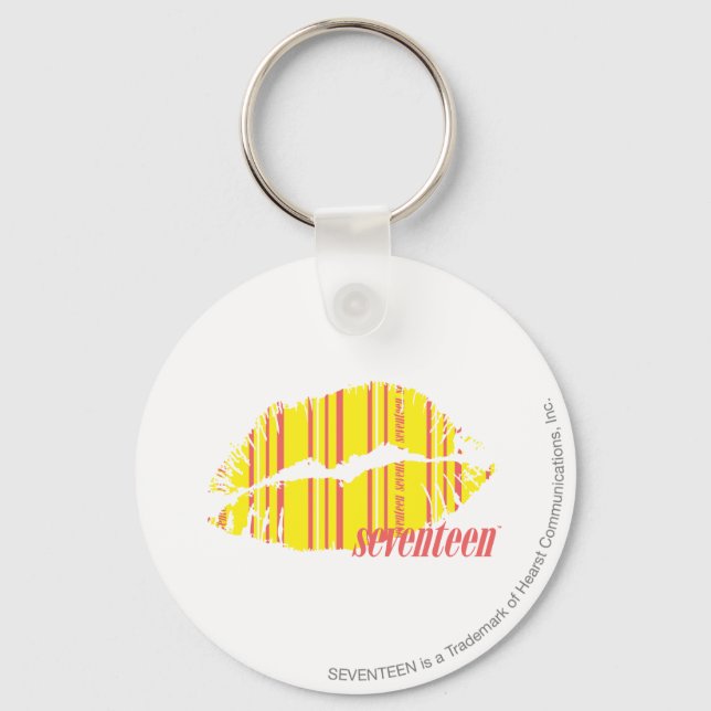 Thin Stripes Yellow Keychain (Front)