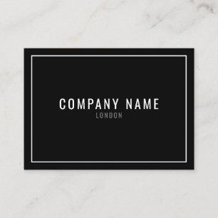 Thin white border business card