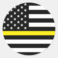 Thin Yellow Line American Flag