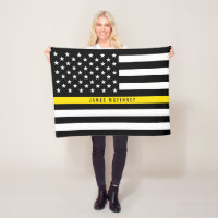 Thin Yellow Line Dispatcher Flag Monogram Small