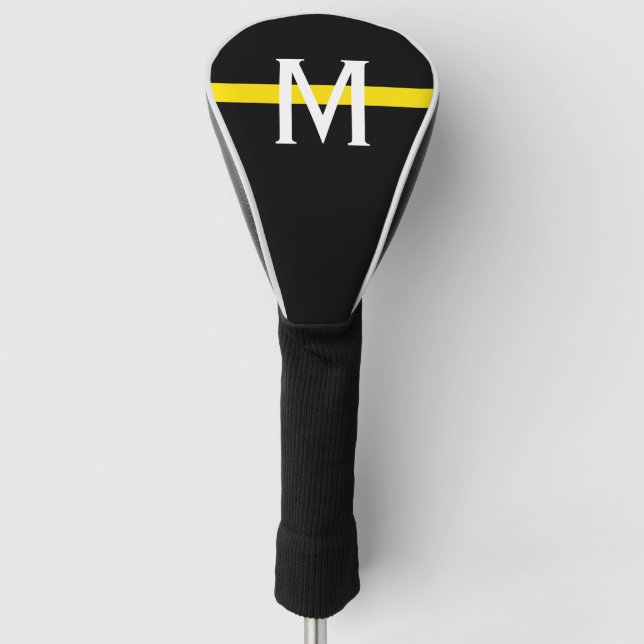 Thin Yellow Line Dispatcher Monogram Golf Head Cover (Front)