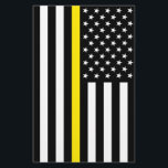 Thin Yellow Line Dispatchers Flag Flyer<br><div class="desc">Thin Yellow Line Dispatchers Flag is a patriotic American flag with a thin yellow line that represents dispatchers. Great gift for dispatcher,  gift for police,  gift for firemen and awesome gift for patriot. Visit our store to find more Thin Line designs and patriotic gift ideas.</div>