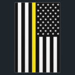 Thin Yellow Line Dispatchers Flag Flyer<br><div class="desc">Thin Yellow Line Dispatchers Flag is a patriotic American flag with a thin yellow line that represents dispatchers. Great gift for dispatcher,  gift for police,  gift for firemen and awesome gift for patriot. Visit our store to find more Thin Line designs and patriotic gift ideas.</div>