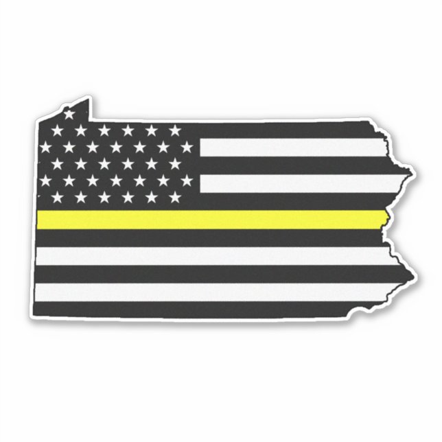Thin Yellow Line Flag Pennsylvania (Front)