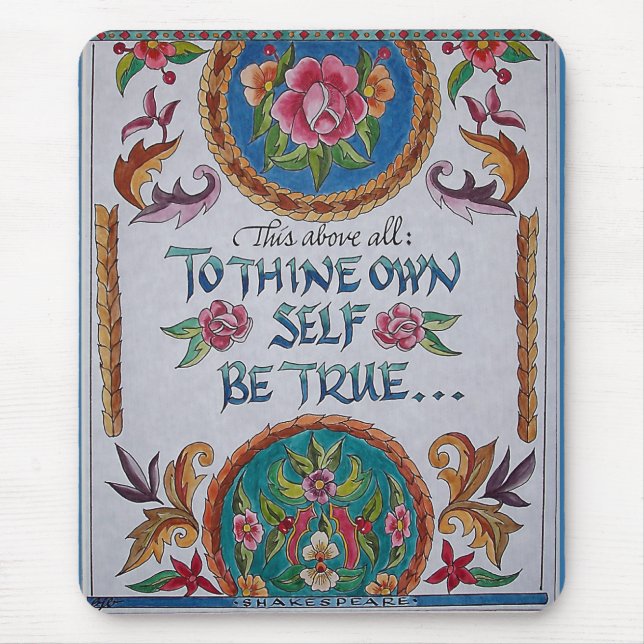 Thine Own Self Mouse Pad (Front)