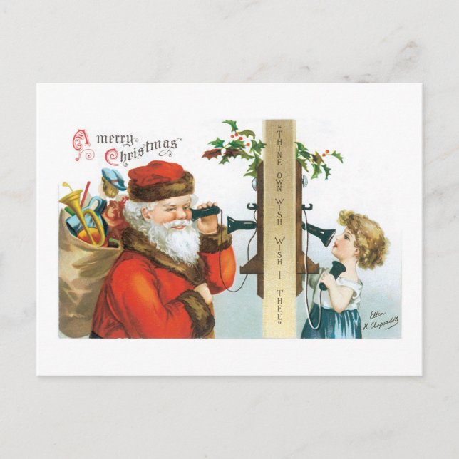 Thine Own Wish - Wish I Thee - Ellen Clapsaddle Postcard (Front)