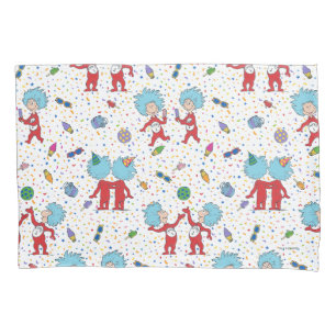 Thing 1 Thing 2 Celebration Pattern Pillowcase