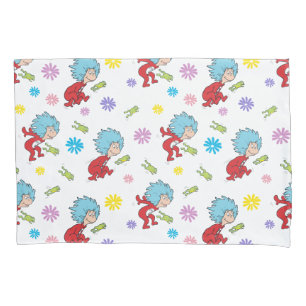 Thing 1 Thing 2 Hoppy Frog Things Pattern Pillowcase