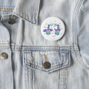 Thing 1 Thing 2 Kind of a Batty Thing Inch Round Button