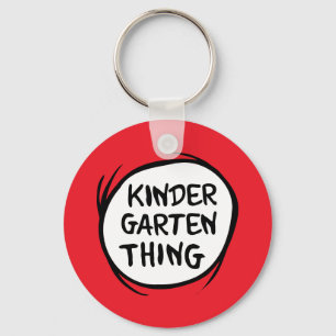 Thing 1 Thing 2 - Kindergarten Thing Keychain