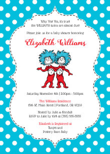 Twins Baby Shower Invitations Announcements Zazzle Ca