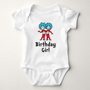 Thing 1 Thing 2   Twins Birthday   Birthday Girl Baby Bodysuit