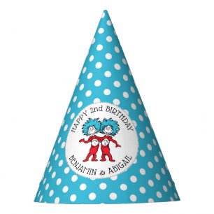 Thing 1 Thing 2   Twins Birthday Party Hat