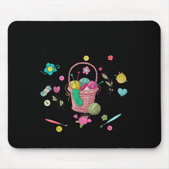 Thing I Do In My Spare Time Crochet Funny Crocheti Mouse Pad (Front)