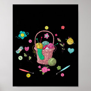 Thing I Do In My Spare Time Crochet Funny Crocheti Poster