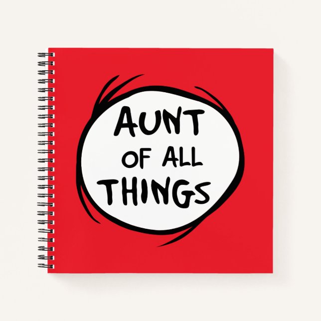 Thing One Thing Two - Aunt of all Things Notebook (Front)