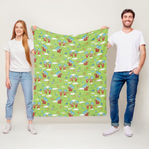 Thing One Thing Two Flying Kite Things Pattern Fleece Blanket