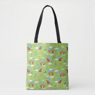 Thing One Thing Two Flying Kite Things Pattern Tote Bag