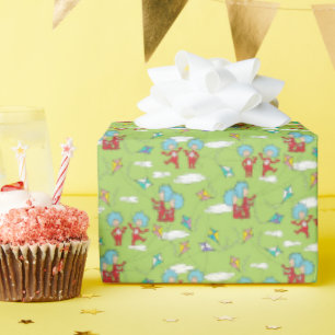 Thing One Thing Two Flying Kite Things Pattern Wrapping Paper