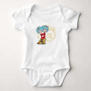 Thing One Thing Two Happy Things-Giving! Baby Bodysuit