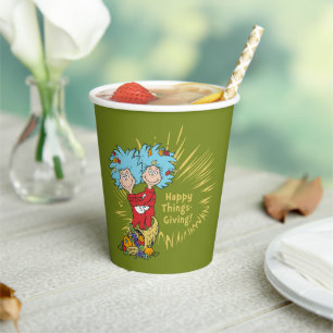Thing One Thing Two Happy Things-Giving! Paper Cups