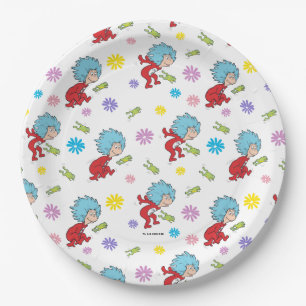 Thing One Thing Two Hoppy Frog Things Pattern Paper Plate
